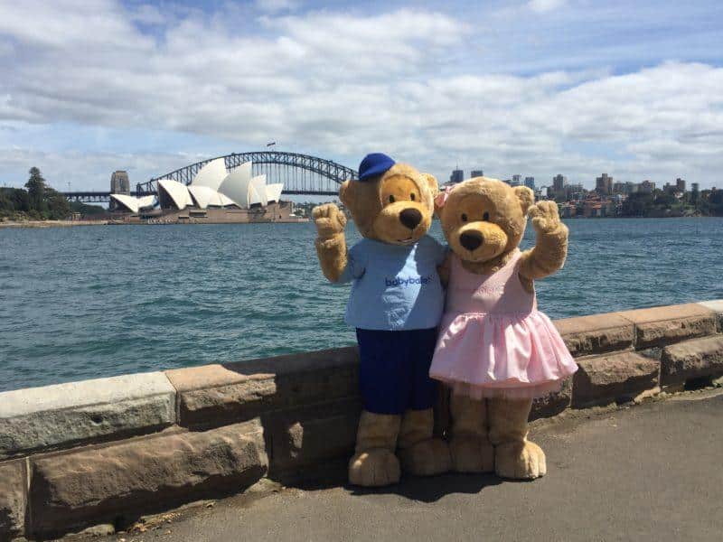 Twinkle and Teddy at Sydney Opera House